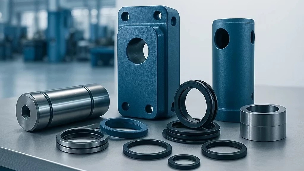 Manufacturer of hydraulic hammer parts with industrial standard in Isfahan